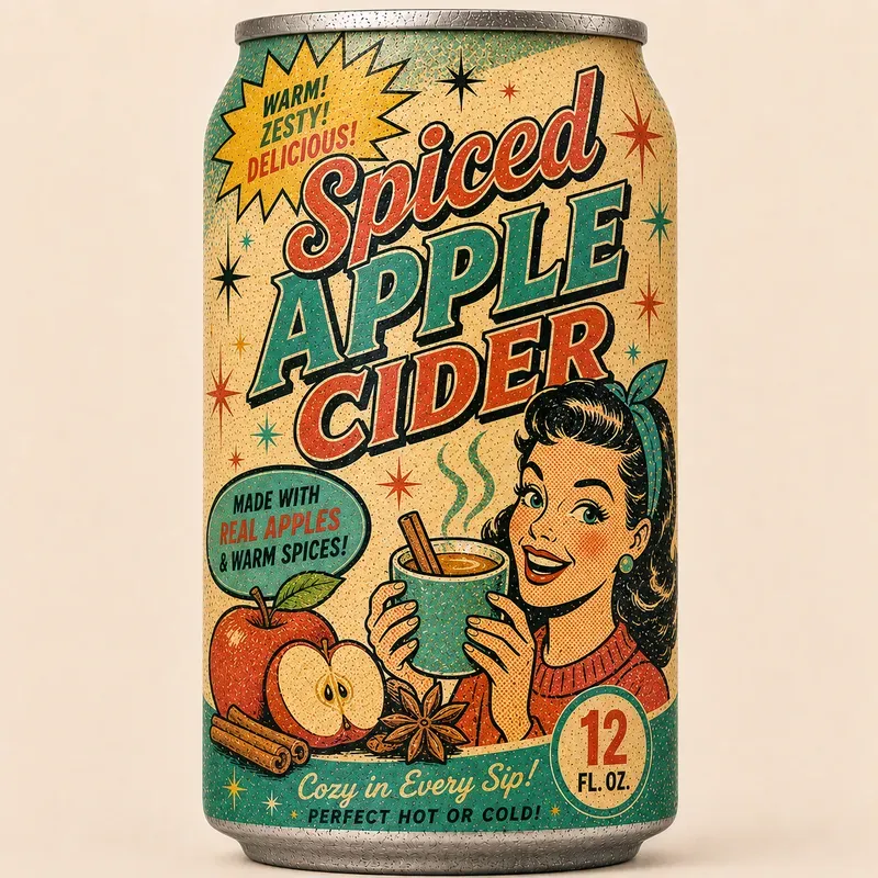 1950s Vintage Lithograph Beverage Mockups