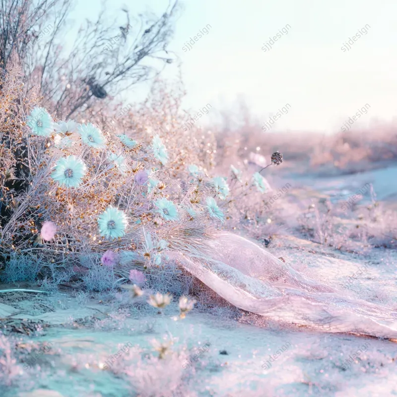 Iridescent Desert Dreamcore Style