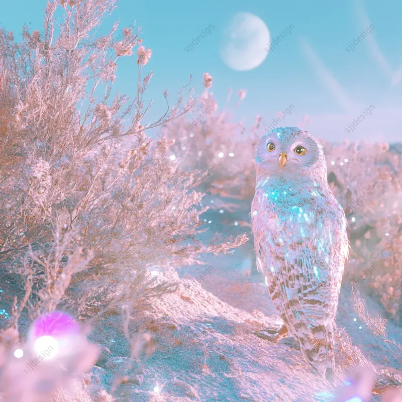 Iridescent Desert Dreamcore Style