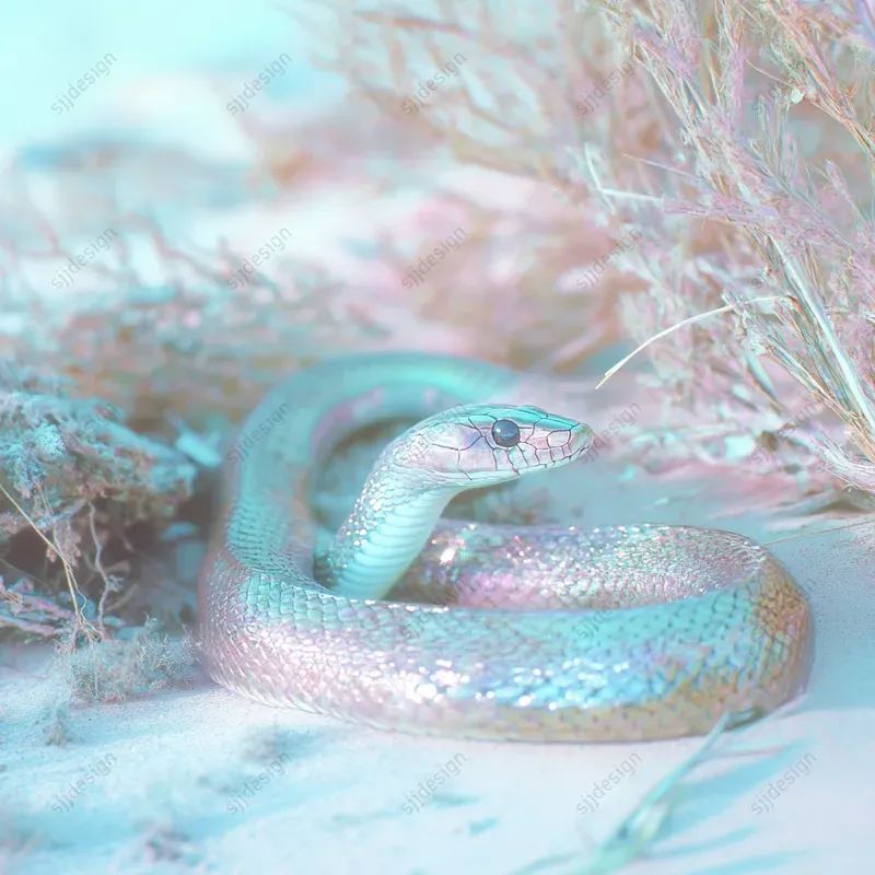 Iridescent Desert Dreamcore Style