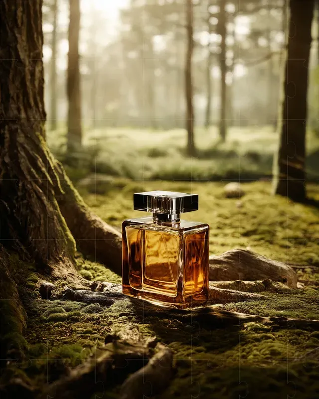 Forest Fragrance Bottle Scenes
