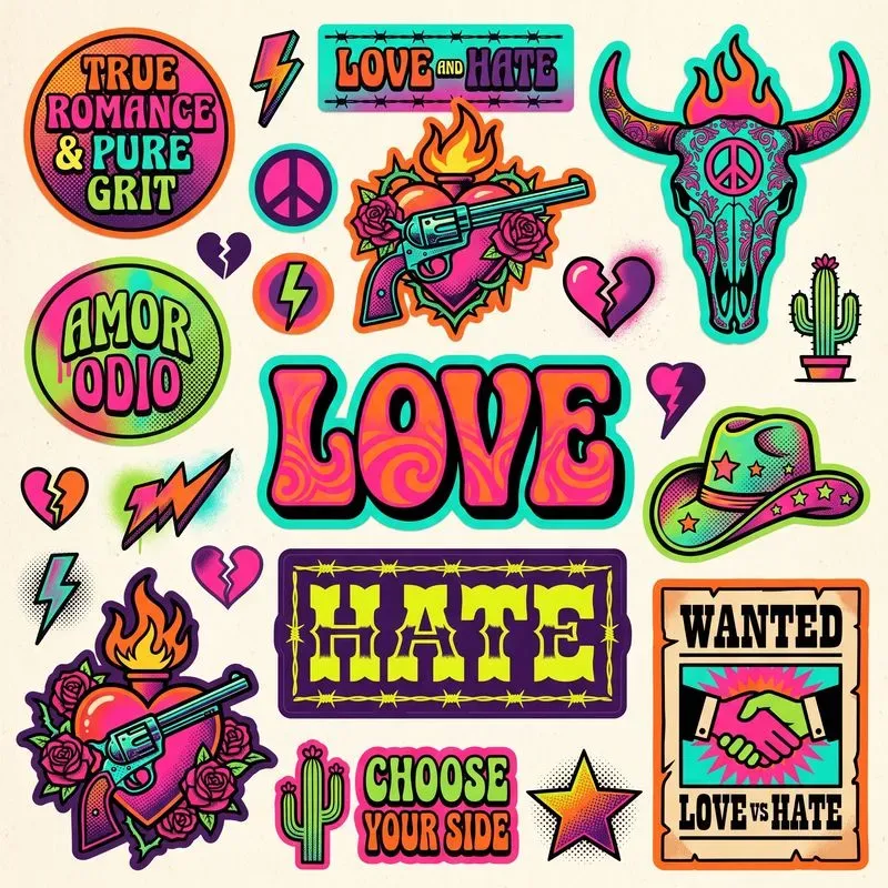 Acidwestern Popart Decal Collections
