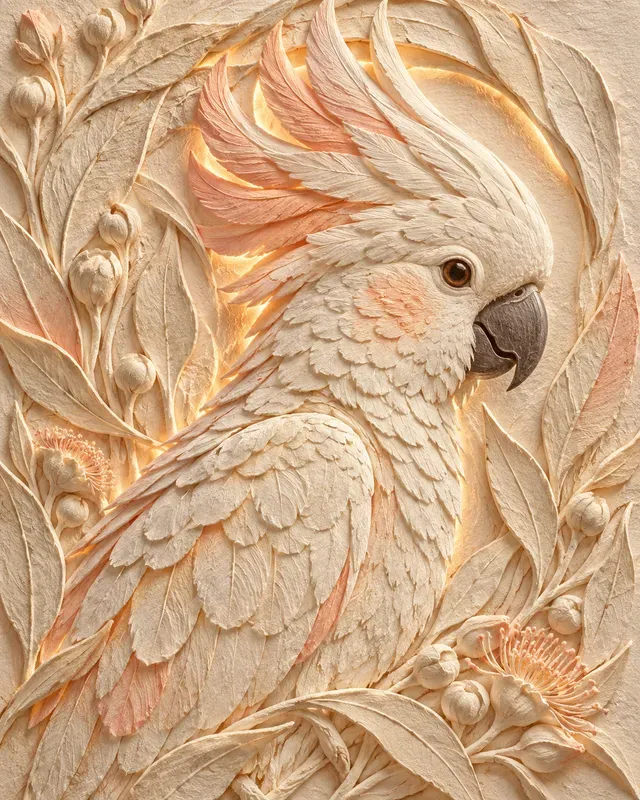 Sculpted Animal Basrelief Portraits