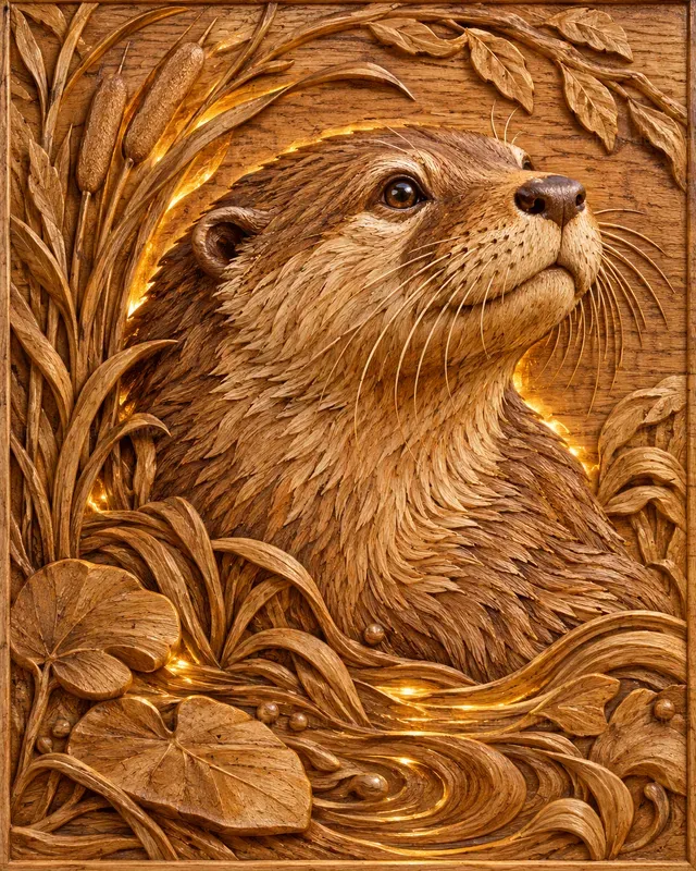 Sculpted Animal Basrelief Portraits