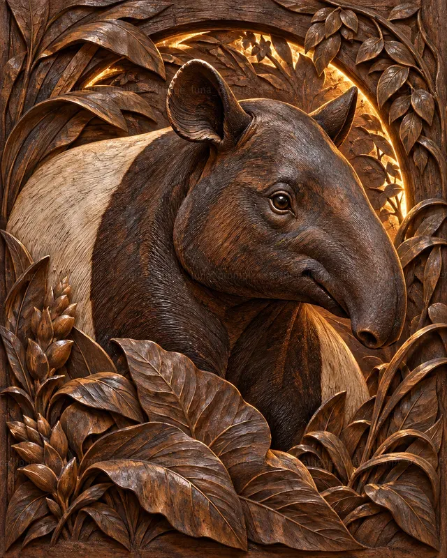 Sculpted Animal Basrelief Portraits