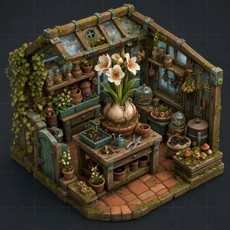 Fantasy Isometric 3D Room Dioramas