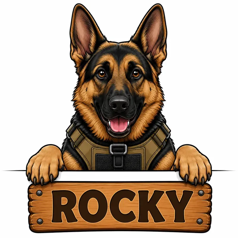 Peeking Dog Breed Vector Cliparts
