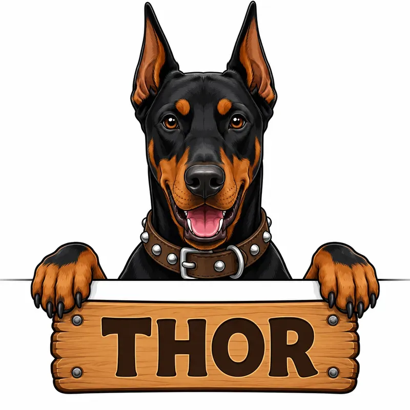 Peeking Dog Breed Vector Cliparts