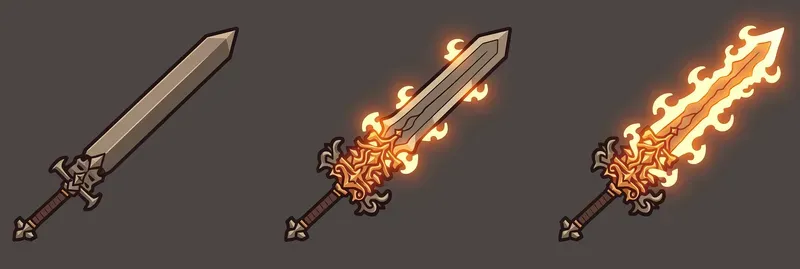 Weapon Evolution UI Sprite Generator