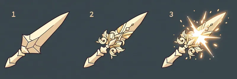 Weapon Evolution UI Sprite Generator