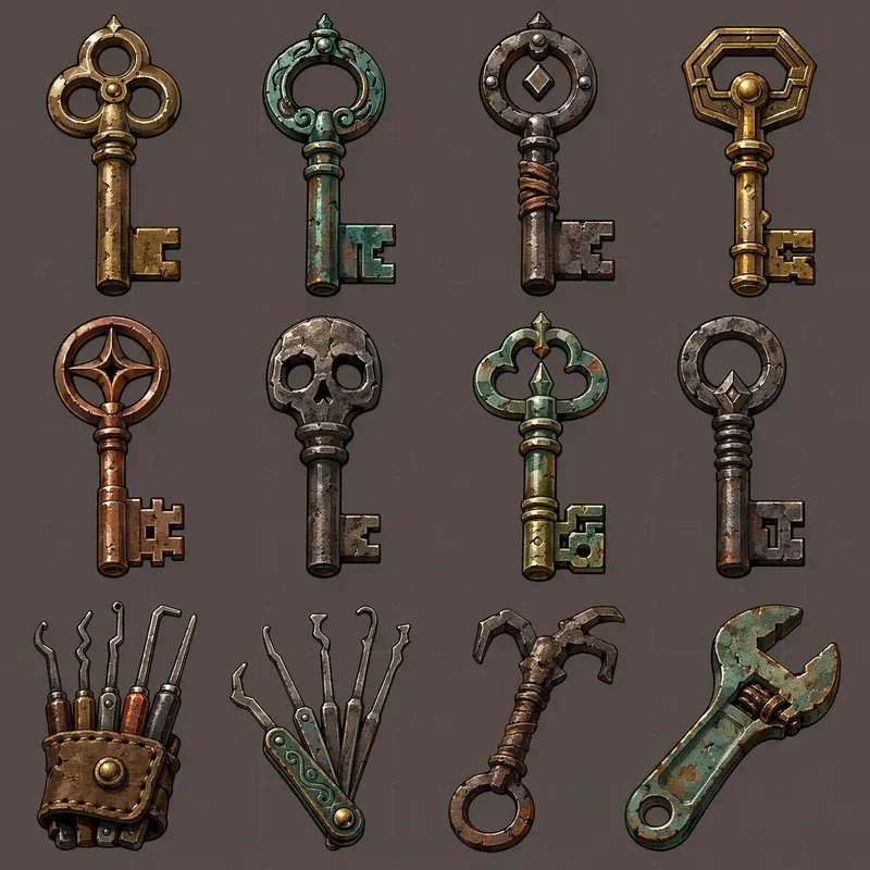Handdrawn 2D Game Asset Pack Icons