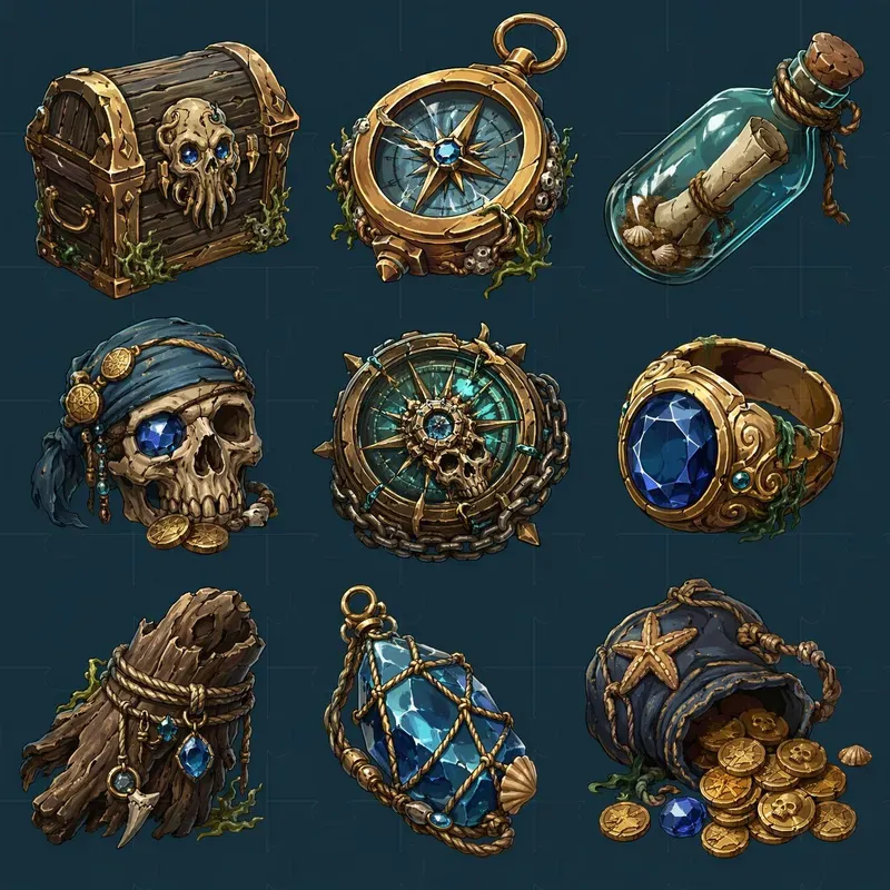 Handdrawn 2D Game Asset Pack Icons