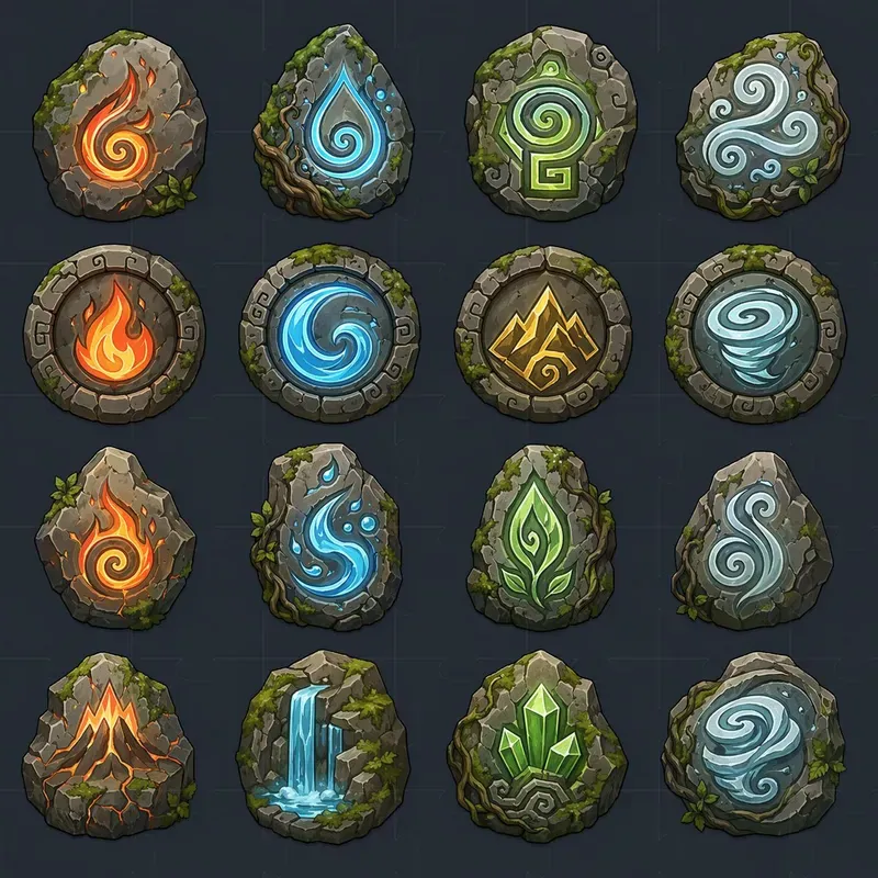 Handdrawn 2D Game Asset Pack Icons