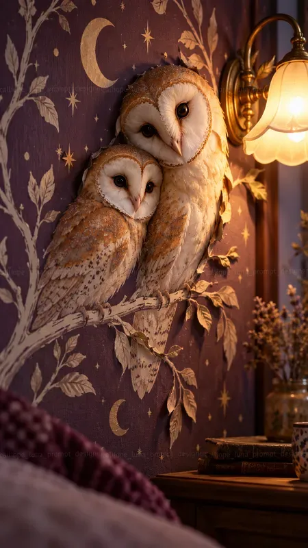 Animals Emerging From Wallpaper
