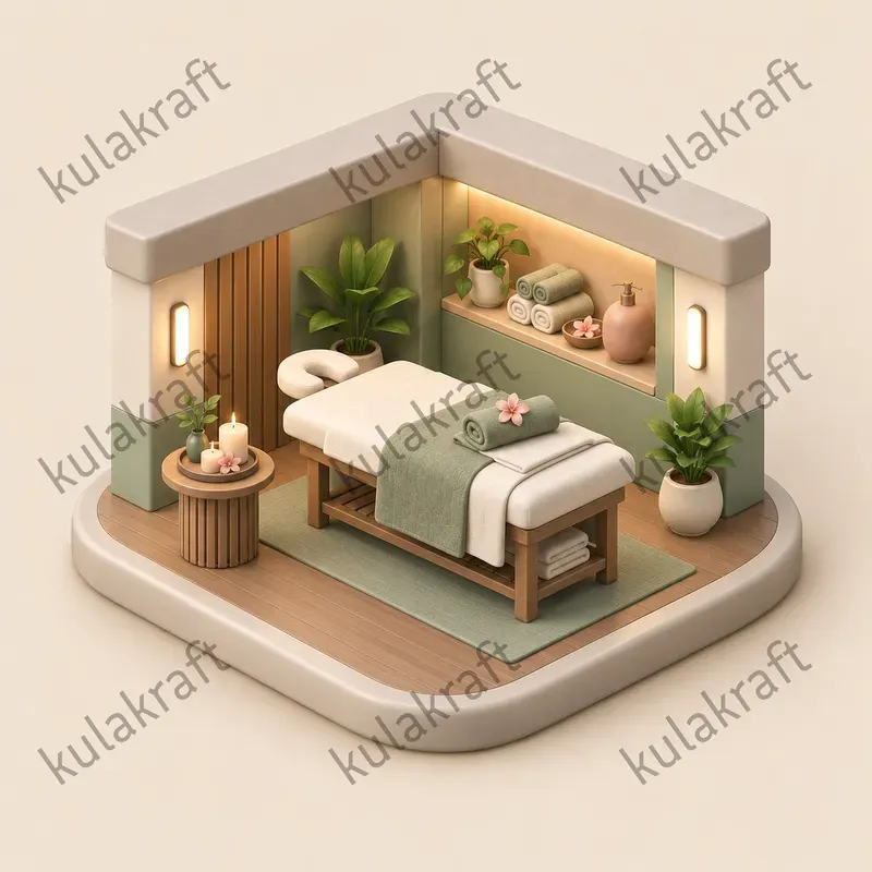 Hotel Amenity Isometric Icon Packs