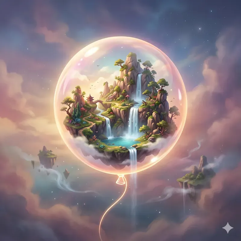 Dreamlike Balloon Universe Worlds