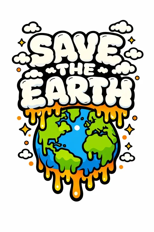 Bold Puffy Typography