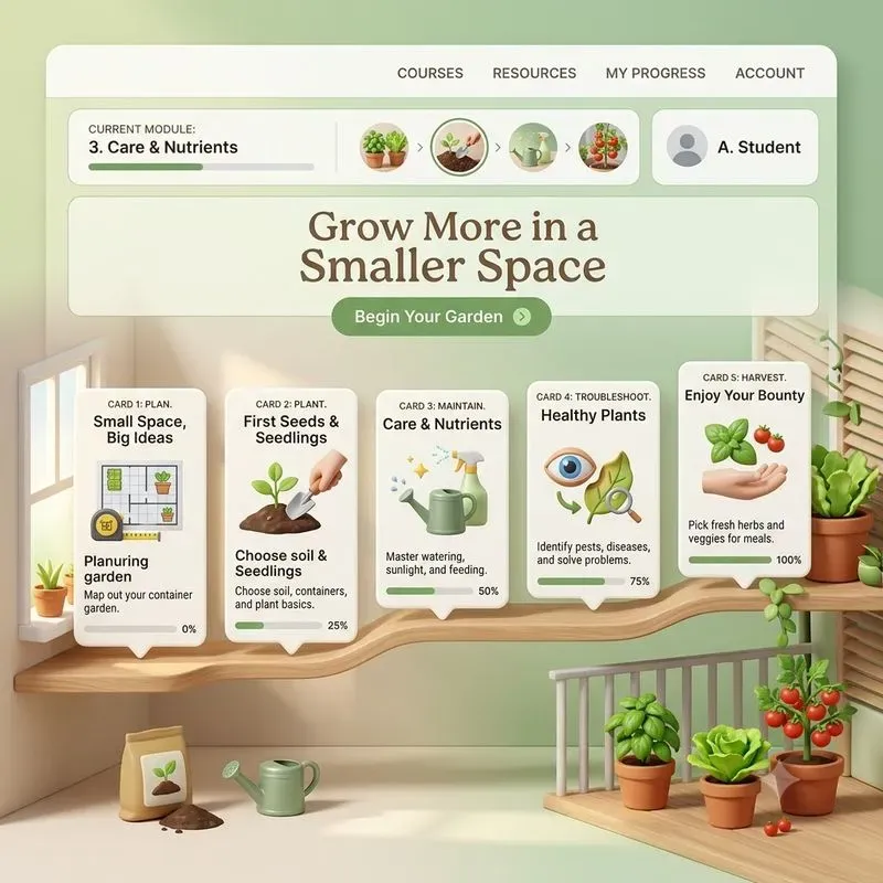 Course Creator 3D Enrollment Pages