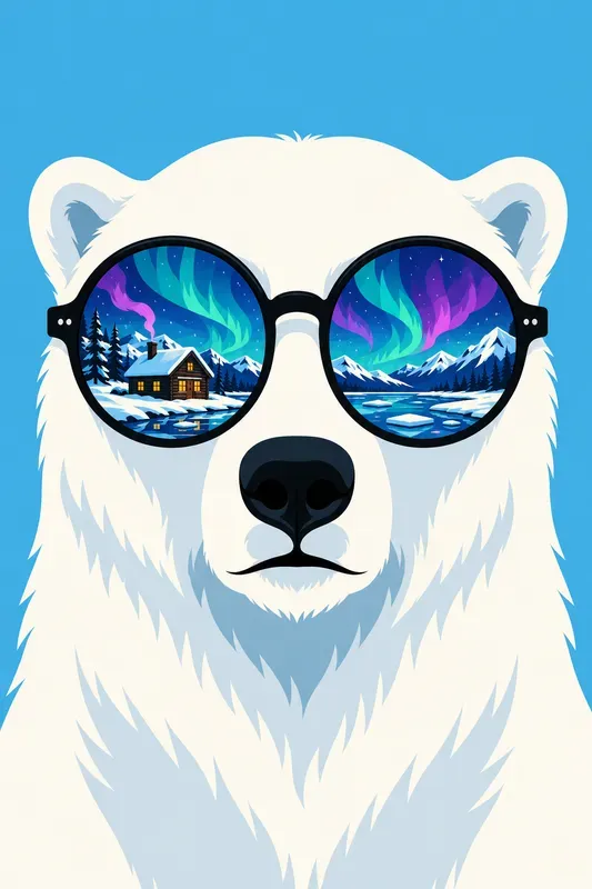 Retro Animal Sunglass Reflections