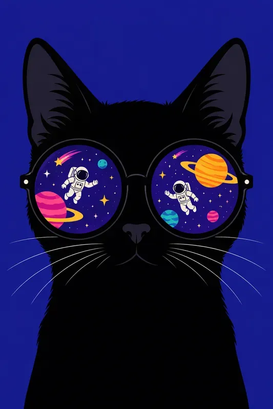 Retro Animal Sunglass Reflections