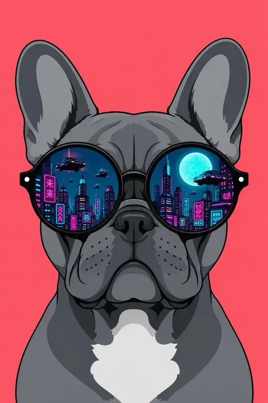 Retro Animal Sunglass Reflections