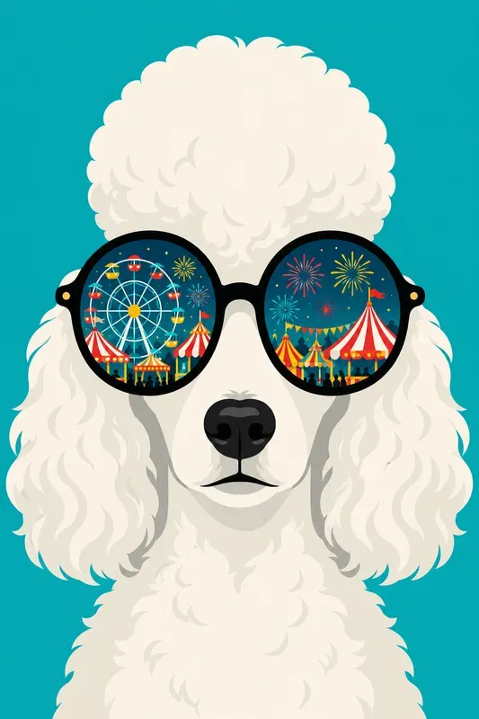 Retro Animal Sunglass Reflections
