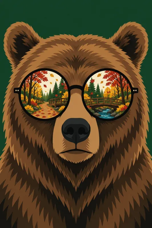 Retro Animal Sunglass Reflections