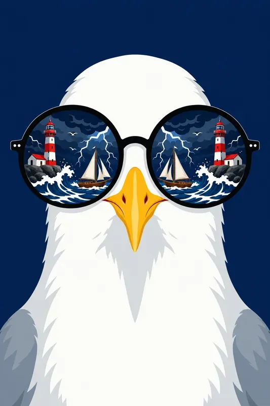 Retro Animal Sunglass Reflections