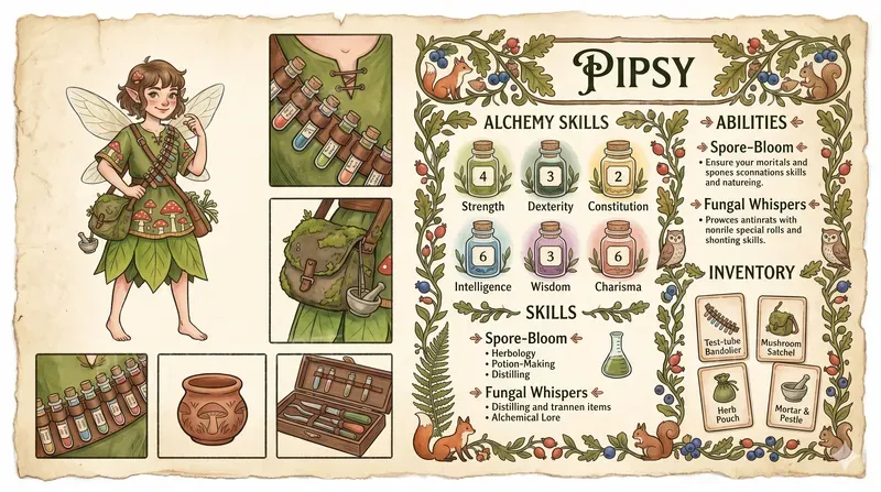 Neo Folk Character Sheets