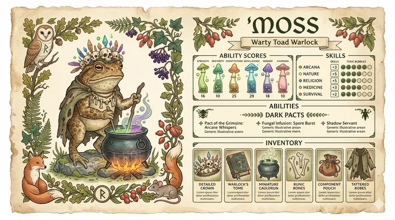 Neo Folk Character Sheets