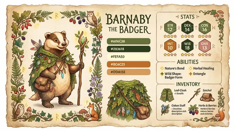 Neo Folk Character Sheets