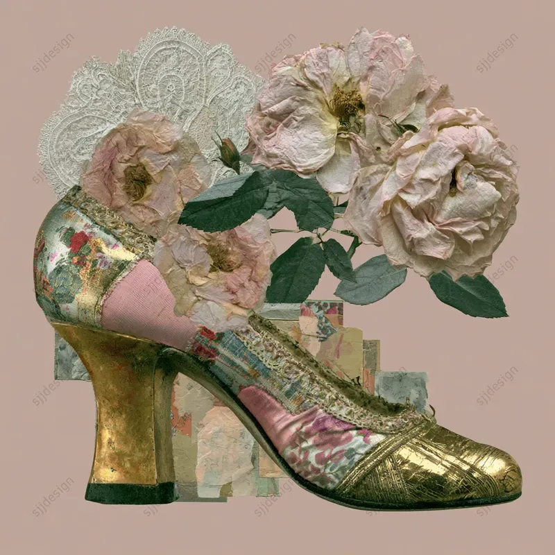 Lace Curio Collage Prints