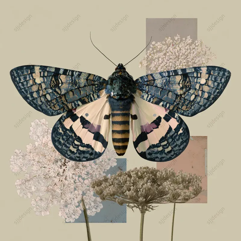Lace Curio Collage Prints