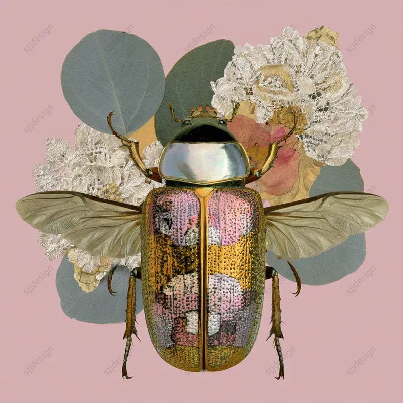 Lace Curio Collage Prints