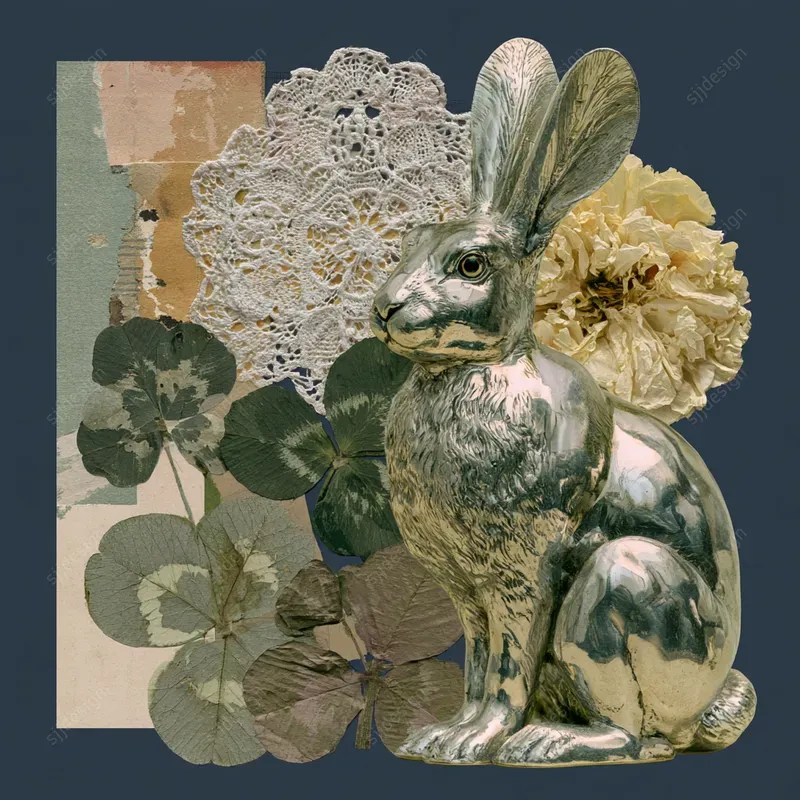 Lace Curio Collage Prints
