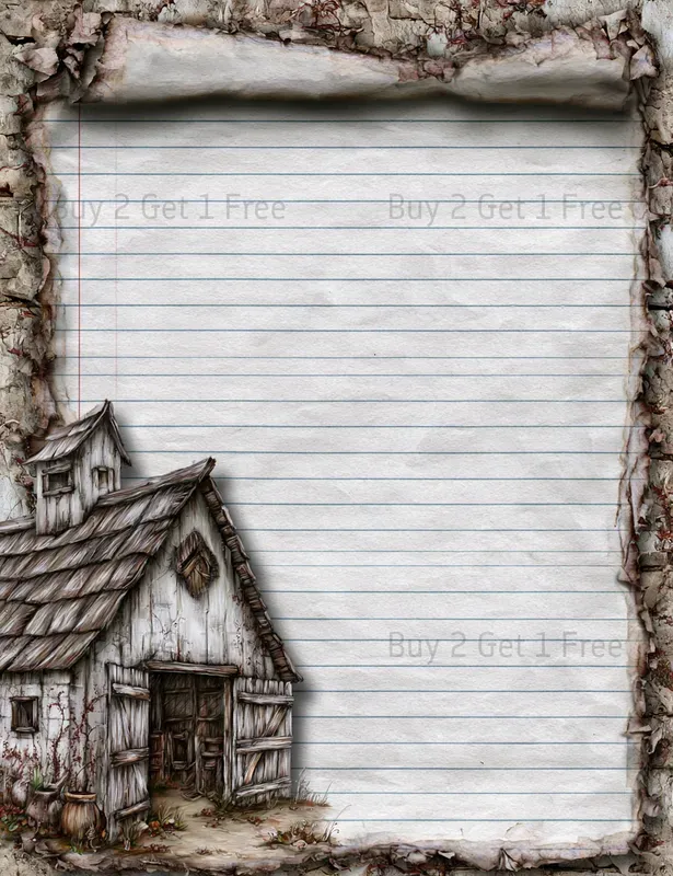 Cute Western Cowgirl Plain Papers