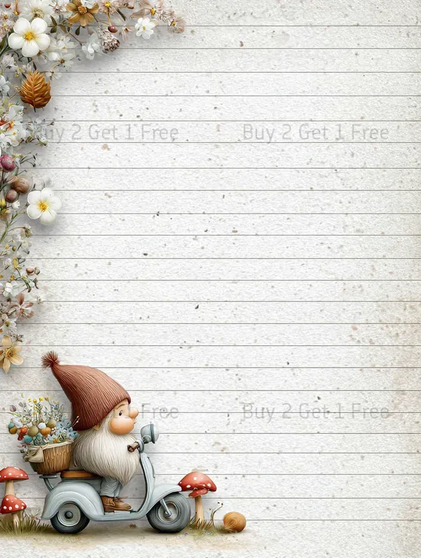 Gnome Mothers Day Plain Papers