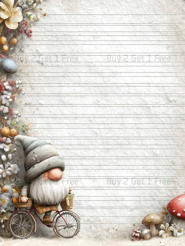 Gnome Mothers Day Plain Papers