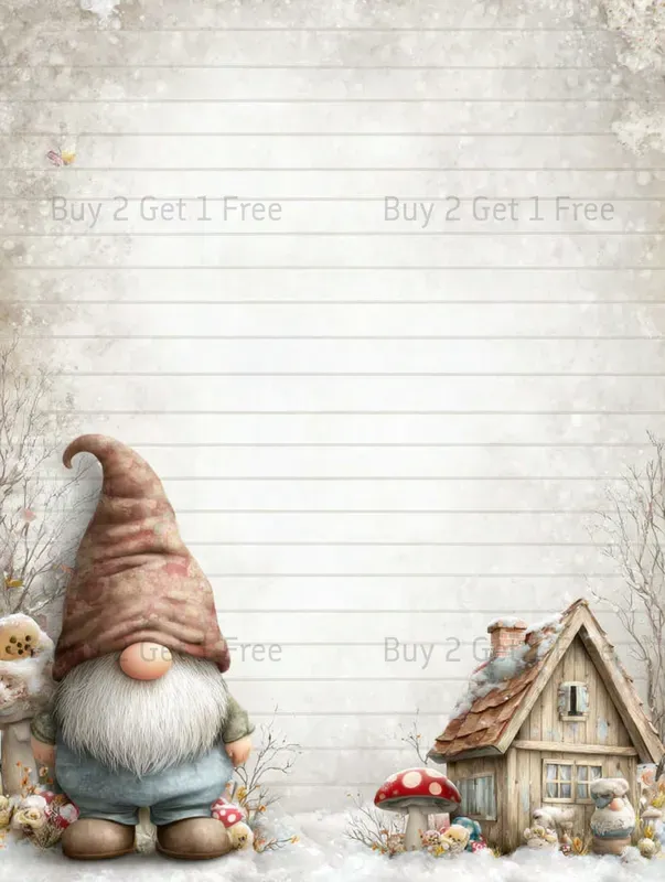 Gnome Mothers Day Plain Papers