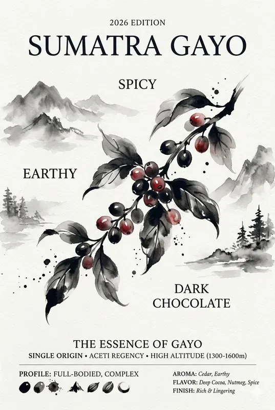 Artistic Coffee Flavor Profile Assets