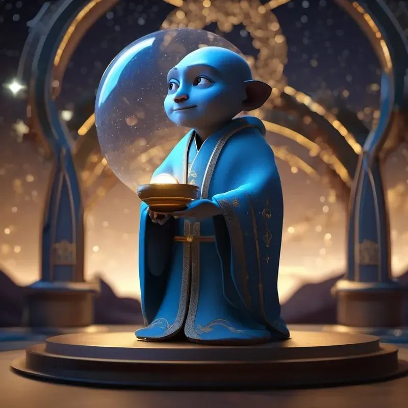 Blue Fantasy Mini Humanoids 3D Packs