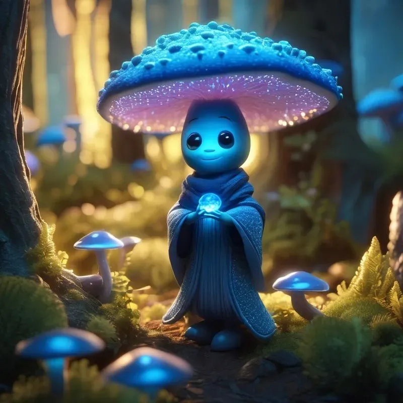 Blue Fantasy Mini Humanoids 3D Packs