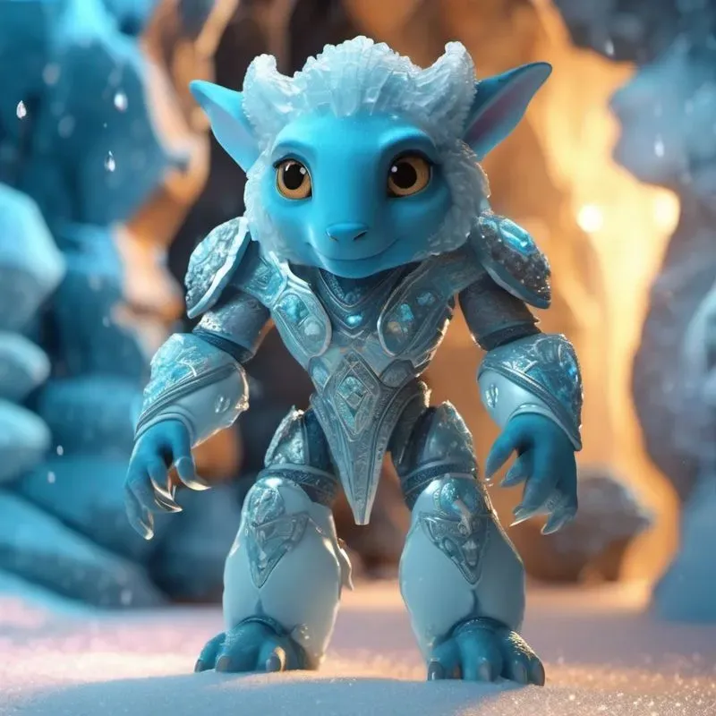 Blue Fantasy Mini Humanoids 3D Packs