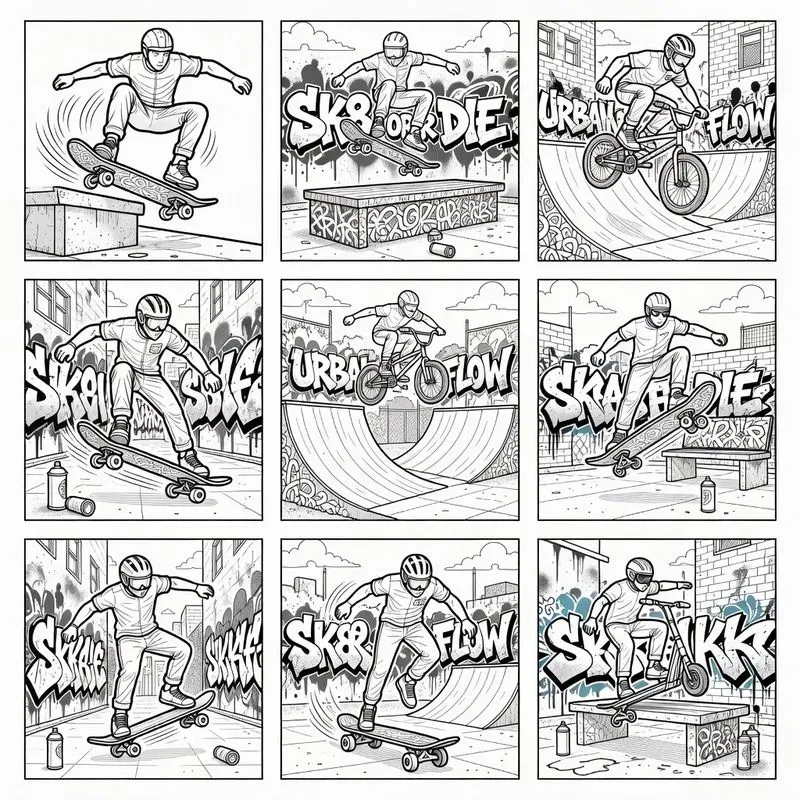 Graffiti Coloring Pages For Every Age