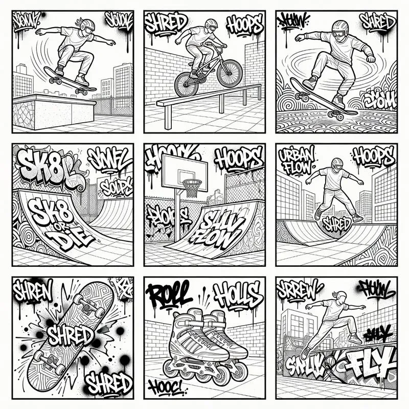 Graffiti Coloring Pages For Every Age
