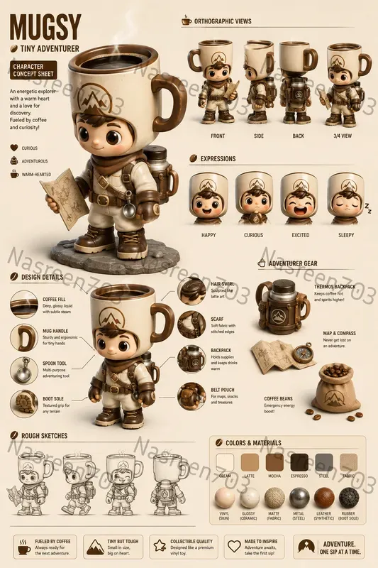 Stylized 3D Item Character Designs