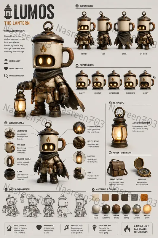 Stylized 3D Item Character Designs