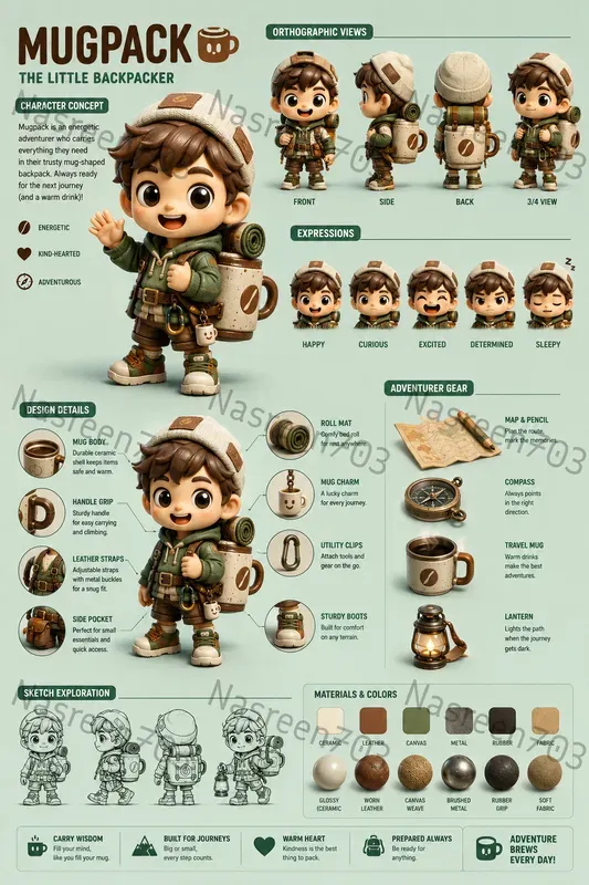 Stylized 3D Item Character Designs