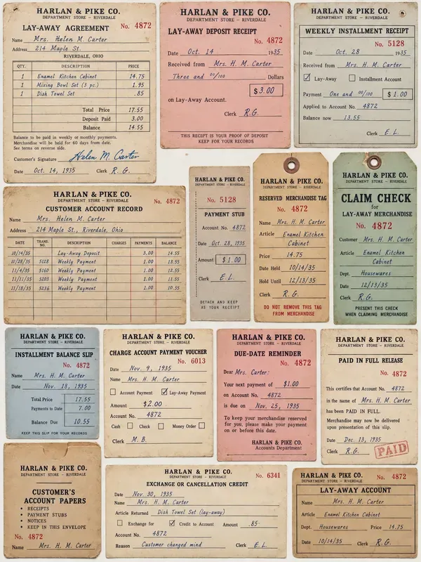 Vintage Department Store Ephemera
