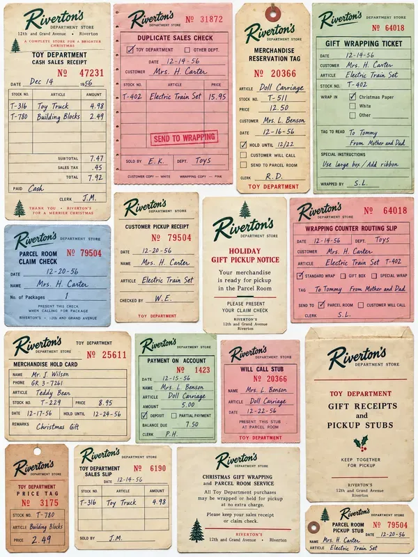 Vintage Department Store Ephemera